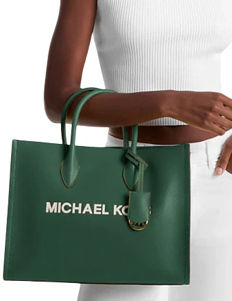 michael michael kors mirella medium pebbled leather tote bag moss 03 large